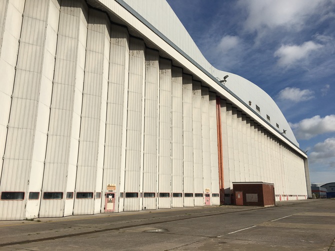 External View of Brabazon Hangar Doors